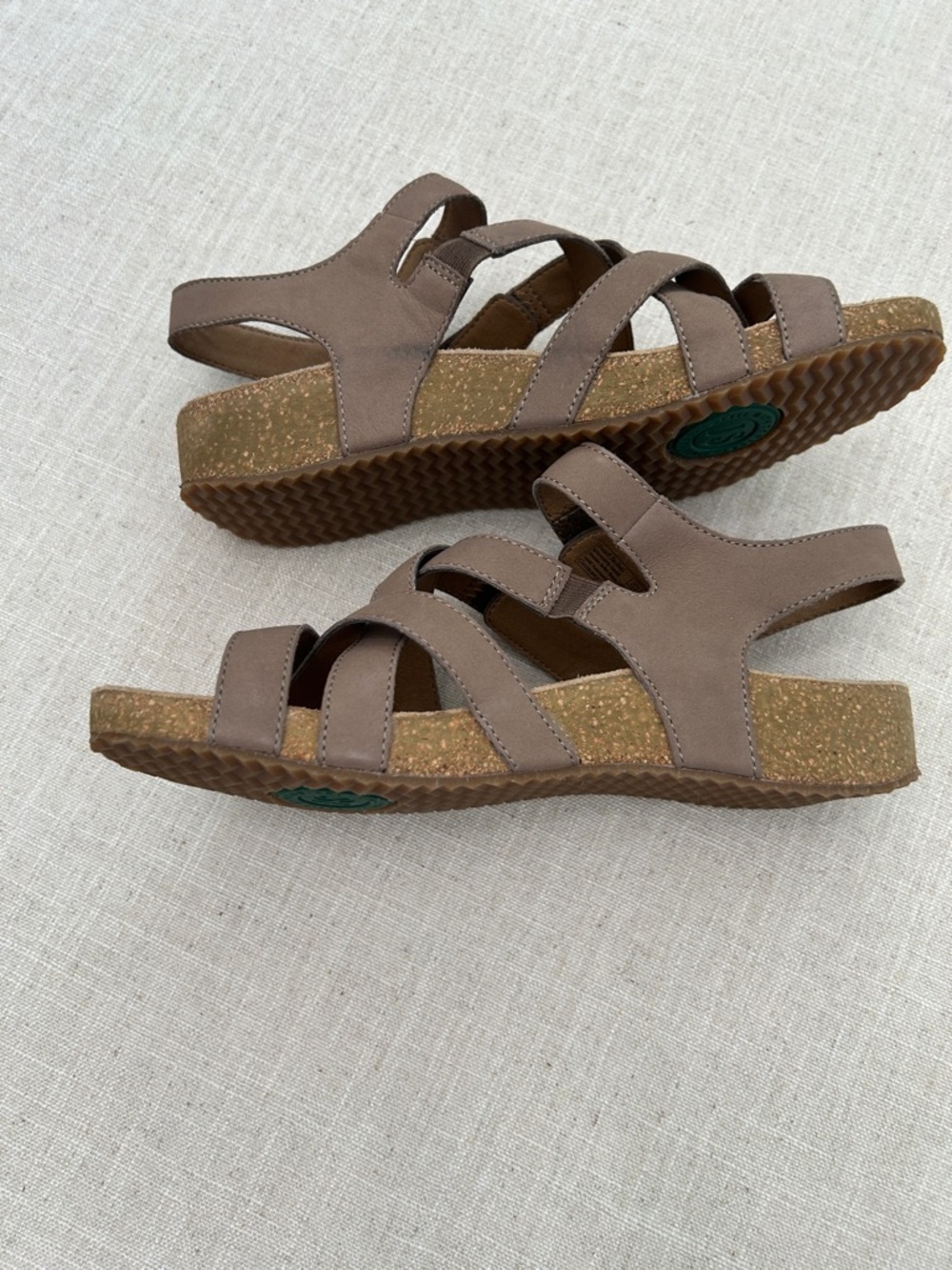 Josef Seibel Sandals Women's 37 Tan Comfort Beach Resort - Picture 4 of 9